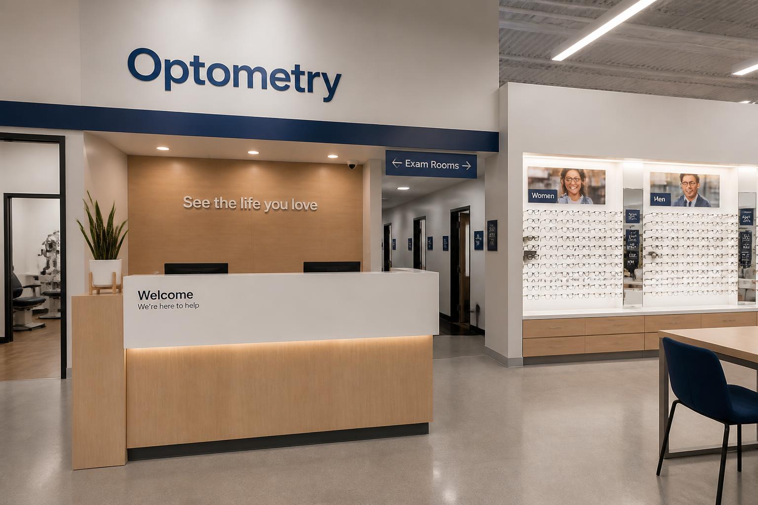 Passer son examen de la vue dans une clinique Opti-W en Walmart